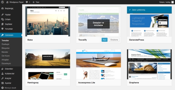 wordpress-tema-kurma wordpress themes wordpress theme installation wordpress admin panel 